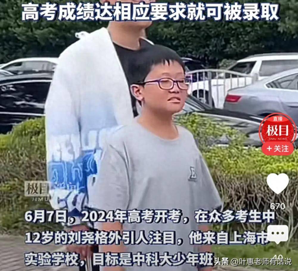 上海12岁男孩越级高